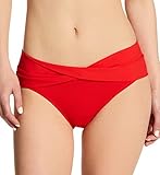 Robin Piccone Ava Twist Bikini Bottom Fiery Red MD (US 8-10)