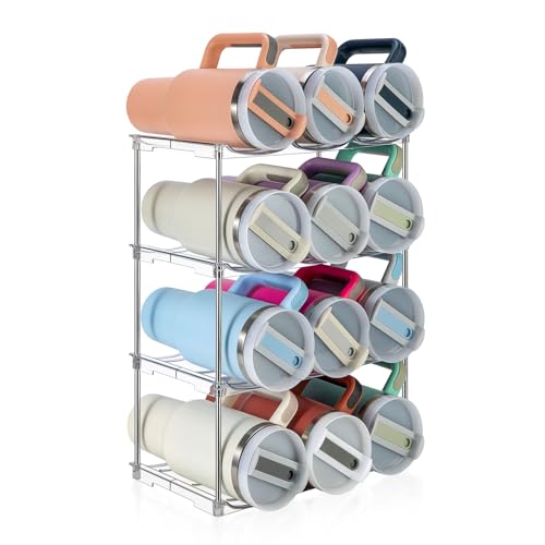 Sbosbo Water Bottle Organizer for Stanley 40 oz Tumbler, Stackable Water Bottle Holder for Kitchen...