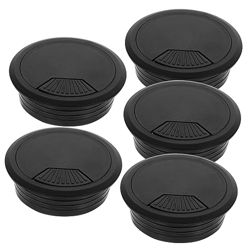 HOLIDYOYO Cable Hole Cover 5pcs Desk Grommet Set Office Furniture Wire Organizer Easy to Install