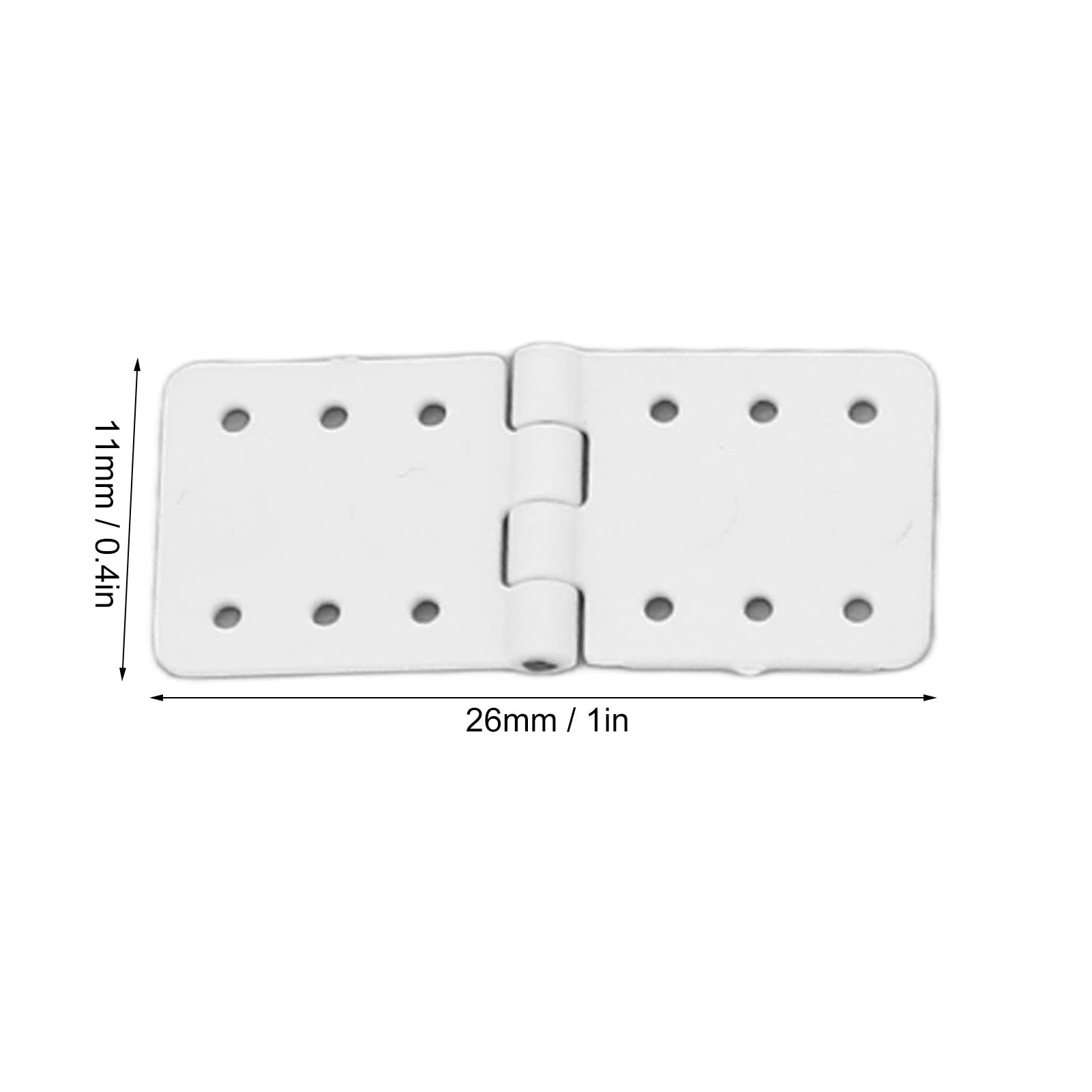 40PCS RC Aircraft Hinges, Plastic Hinge Model Wing Parts with Reasonable Openings for Fixed Wing Control (S)