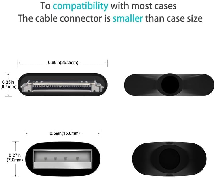 Miniatura 7 de AGVEE - Paquete de 2 cables de carga de 30 pines de 10 pies, cable de carga para iPod Touch 4 3 2 1 Nano antiguo, iPod Classic 3 2 1, iPad 1 2 3
