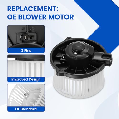 Image of HVAC Blower Motor 700001 Compatible with Acura CL /Integra /Accord, Compatible with Honda Civic /Insight /Prelude 79310SR3A01, PM4757 A /C Blower Motor Assembly BM00026C