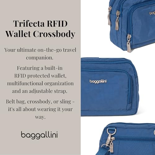 Image of Baggallini Triple Zip with Front Wallet /Trifecta RFID Wallet Crossbody