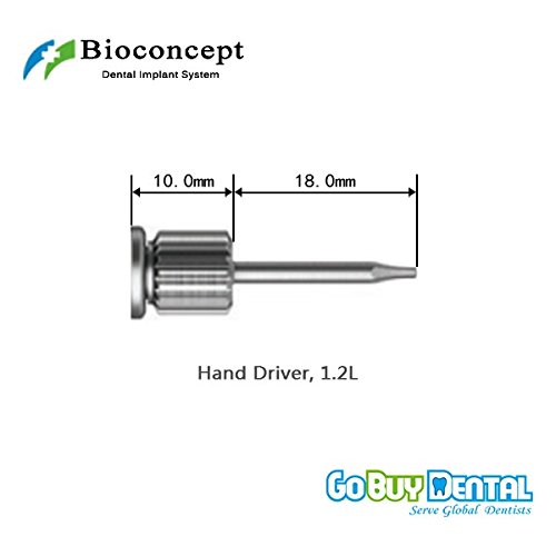Osstem TS3（Hiossen ET3）Compatible Dental Instrument Hex Hand Driver φ1.2mm Long
