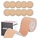 Klebe BH Push Up Set,Bruststraffungsband BH,Brust Tape,Damen BH Klebend,Boob Tape für Cup A-H Beige,Klebe BH,Trägerloser BH,Strapless Bra Unsichtbarer BH,für Rückenfreies Kleid Abendkleider (10pcs)