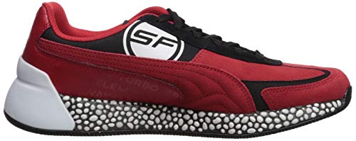 PUMA Men's Scuderia Ferrari Speed Hybrid Sneaker, Rosso Corsa White Black, 5 M US