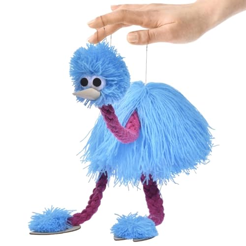 Marionnette D'autruche, Marionnette D'autruche avec Fils - Marionnettes d'animaux | Marionnettes Interactives Réalistes Fait À La Main avec Marionnettes...