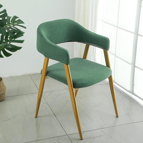 Fundas para Sillas con Respaldo Hueco 1/2 Juego Fundas para Sillones con Arco Fundas Elásticas para Sillas con Respaldo Curvo Protectores Lavables para Sillas De Comedor(Cyan,2sets)