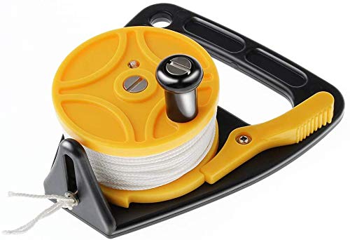 2 Pieces 150Ft Scuba Diving Dive Wreck Reel Smb Dive Reel Suit For Underwater Scuba Diving Divers Anchor Equipment #TOP2