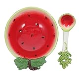 TOPPERFUN Wassermelonenschale Und -teller Aus Keramik Suppe Müslischale Kleine Servierschüssel Nudelschale Reis Suppenschüssel Saucen-dip-schüssel Getreideschalen Snack-schüssel Keramik