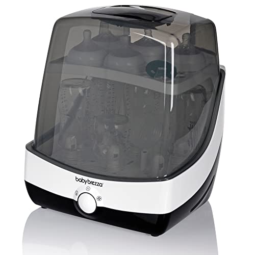 Baby Brezza Superfast - Just 10 Minutes - Baby Bottle Sterilizer + Dryer - Electric Steam Sterilization – Universal Sterilizing for All Bottles: Plastic + Glass + Pacifiers + Breast Pump Parts