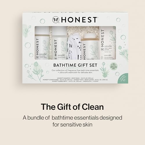 image for The Honest Company Fragrance-Free Bathtime Gift Set, Hypoallergenic, B