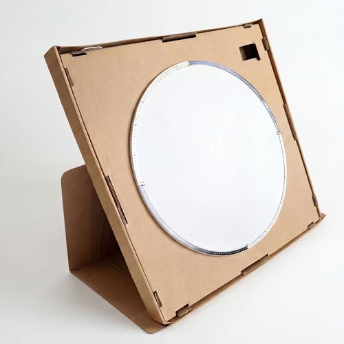 Kit de Arte de Cadena DIY Spatar Círculo M – Cuadro de hilo personalizado con tu foto – Cuadro mural creativo para hacer tú mismo – Idea de regalo – Ø 45 cm