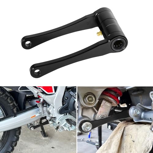 Biellette d'abaissement CNC 3D en aluminium noir pour moto CRF300L Rally