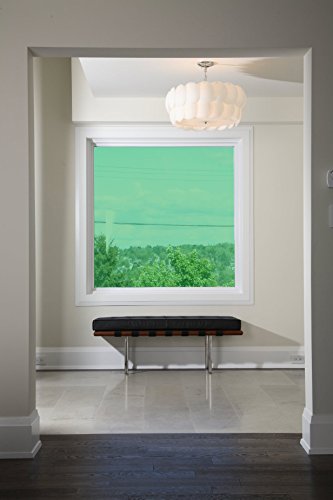 Active Optic Transparent Decorative Coloured Stained Glass Window Film A Self Adhesive - Translucent Colourful Optically Clear Tint Sticky Back Vinyl - Green 40-30mx76cm (30")