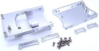 Facibom Metal Steering Servo Fixed Mount Bracket Beam for MN D90 D91 D96 D99 MN90 MN99S 1/12 RC Car,Silver