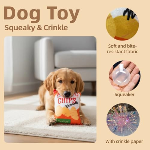 Juguetes mordibles con sonido 5 unidades para perros miniatura 4