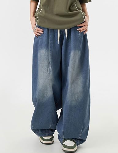 Y2k Hip Hop Baggy Jeans Wide Leg Denim Pants Casual Loose Fit Trousers Streetwear Wide Leg Grunge Loose Jeans2