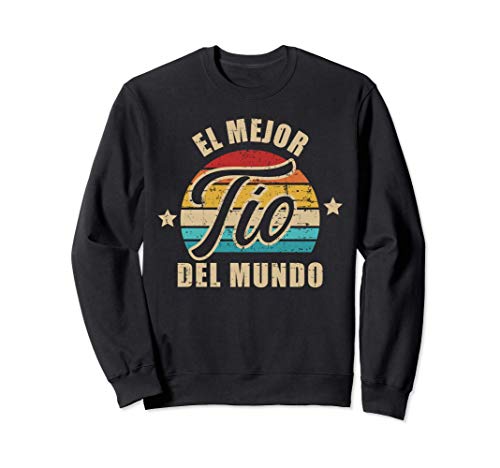 El mejor tío del mundo vintage retro Sudadera Cover