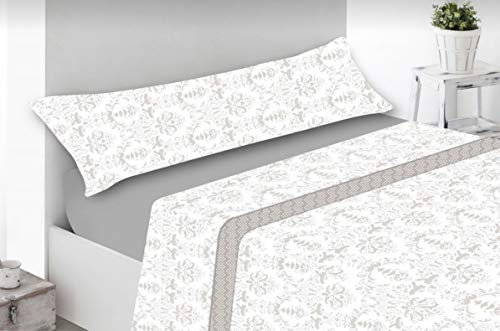 ENERGY COLORS - Collection - SÁBANAS Verano Juego 3 Piezas (135_x_200_cmu00a0, Gris-Nebula)