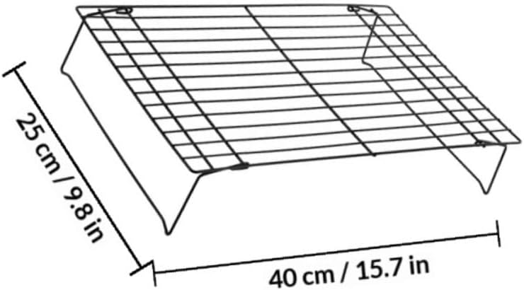 Balacoo Multi-function Large Folding Cooling Rack 3pcs Set Carbon Steel Thickened Non-stick Cookie and Cake Wire Rack for Household Baking and Outdoor Bread Cooling
