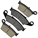 Caltric Front & Rear Brake Pads Compatible with Kawasaki Kx250 Kx-250 Kx 250 1997-2002