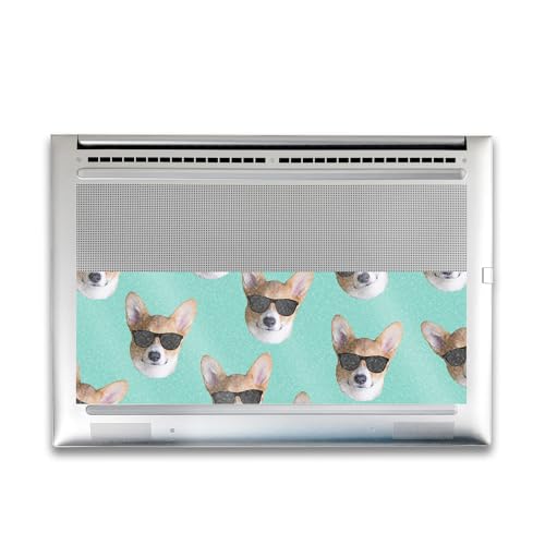 Image of Glossy Glitter Gaming Skin Compatible with HP Envy x360 16 inch (2023) - Cool Corgi - Premium 3M Vinyl Protective Wrap Decal Cover - Easy to Apply | Crafted in The USA by MightySkins