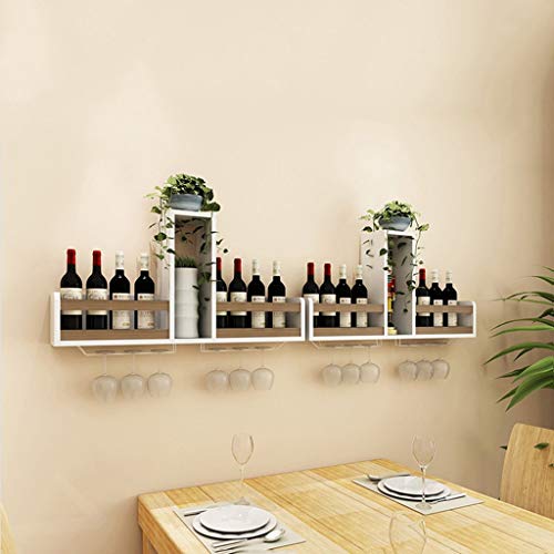 Soporte para botellas de vino para pared color madera miniatura 4