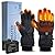 Heated Gloves for Men Women, 3-Gear Electric Rechargeable Hand Warmer with Battery for Winter Outdoor Sports (Large)