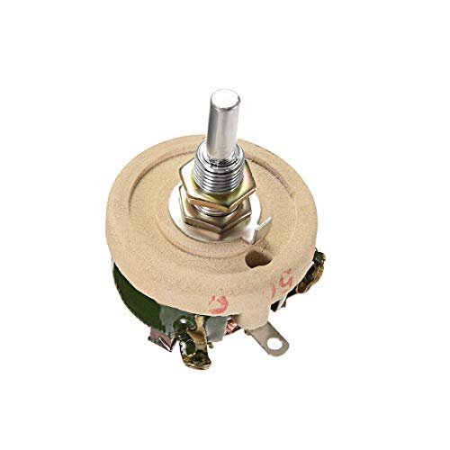 Potenziometro A Filo 25W 50 OHM - Reostato A Filo Ad Alta Potenza, Resistenza Variabile