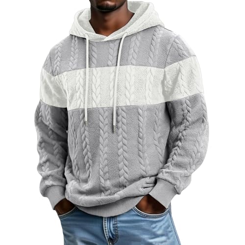 Ropa de verano hombre sudadera con capucha gris para deporte informal y diario