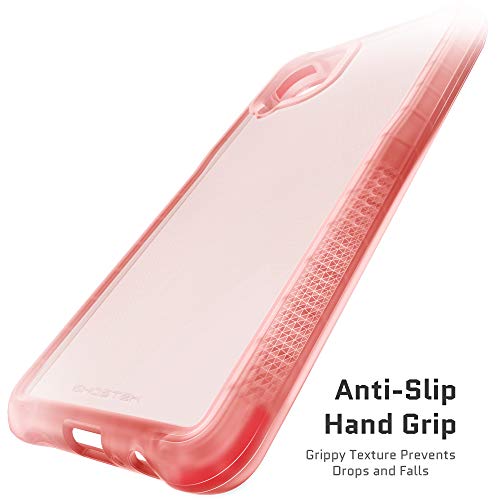 Image of Ghostek COVERT Galaxy A12 Case with Slim Fit Clear Pink Design and Non-Slip Grip Bumper Premium Shockproof Protection Thin Protective Phone Cover Designed for 2021 Samsung Galaxy A12 (6.5 Inch) (Pink)