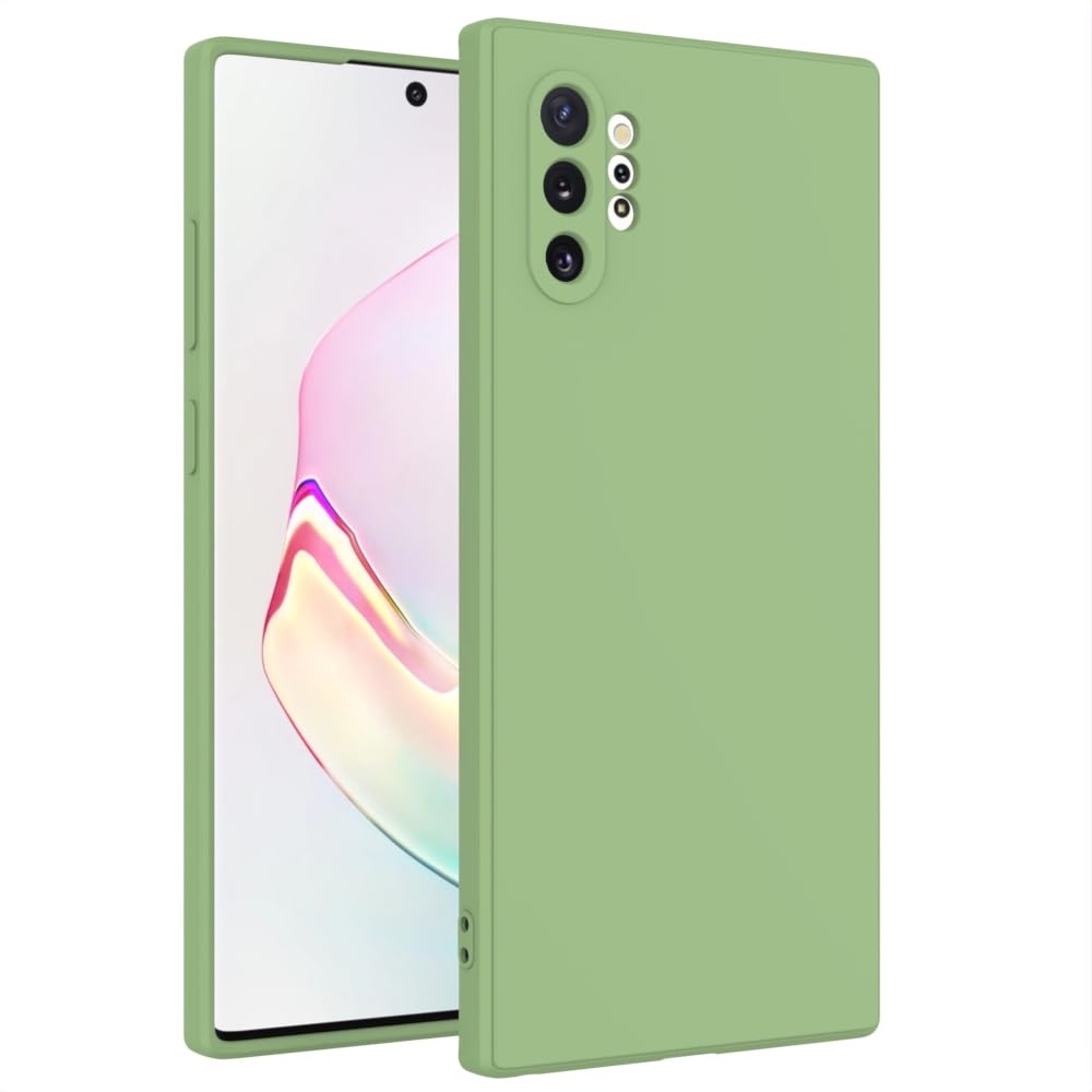 for Samsung Galaxy Note 10 Plus Case Green, Scratch Resistant with Soft Touch, Slim Thin Phone Cover for Samsung Galaxy Note 10 Plus