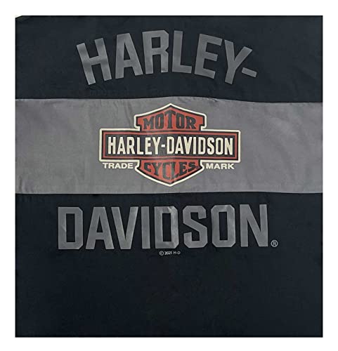 Harley-Davidson Little Boys' #1 Short Sleeve Button Work Shop Shirt- Black (4/5)2