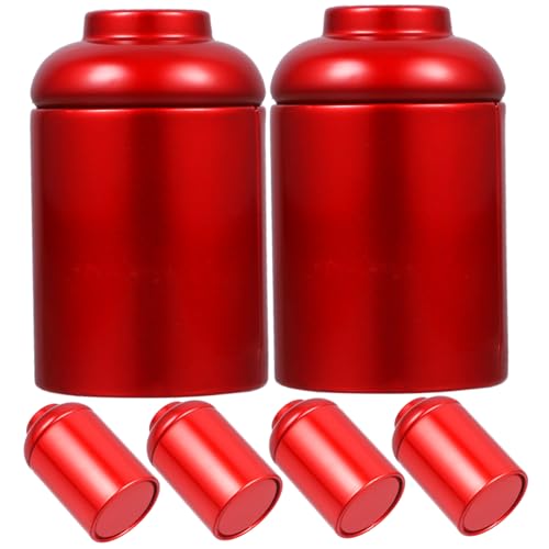 2 Sets Tea Box Small Coffee Canister with Airtight Lid Coffee C Coffee Sweets Coffee Galvanized Tin Tin Storage Tins Loose Leaf 