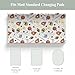 Baby Sports Changing Pad Covers for Boy Girl Vintage Basketabll Football Stars Fitted Change Table Pad Mats American Sports Soft Nursery Diaper Change Table Sheets for 32''×16'' Contoured Pad