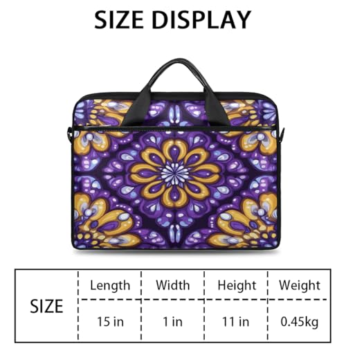 Bolsa para portátil Psychedelic Geometric Mandala 15'' miniatura 2