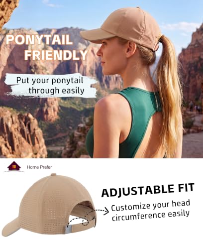 Image of Home Prefer Reflective Water Repellent Quick Dry Airy UPF50+ Sun Hat for Men Women Outdoor Sports Baseball Caps Unisex