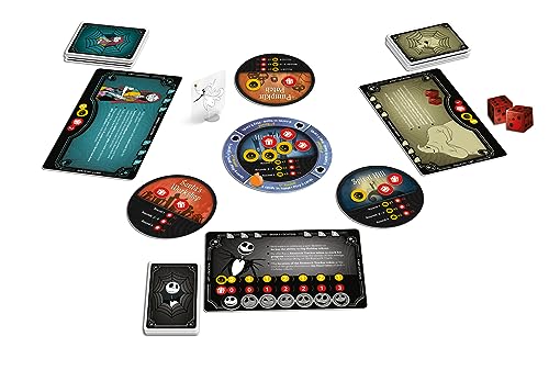 Asmodee - L'ETRANGE Noel DE Monsieur Jack de Tim Burton: Devenez Le Roi des Festivités - Jeu De Société Familial pour Enfants dès 10 Ans - 2 À 6 Joueurs - 30 à 45 Min - Version Française - Mixlore