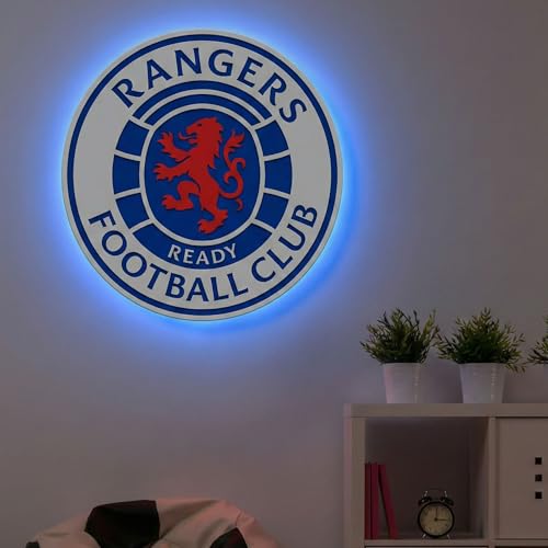 Themed Rangers FC Crest LED Backlit Wallpop