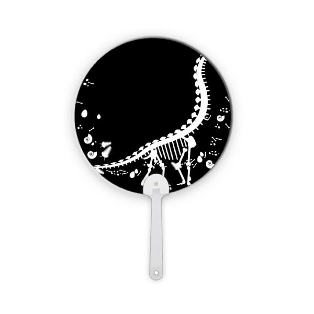 Éventail rond en plastique No/No Dinosaur B BS végétation artisanale