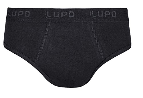 Cueca, Slip, Lupo, Masculino, Preta, G