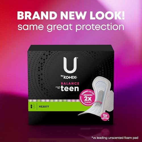 U By Kotex 10036000517528 Balance Sized For Teens Ultra Thin Pads thumb #2