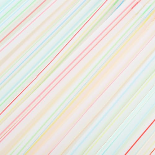 Pitillos plásticos desechables multicolor flexibles 100 piezas miniatura 3