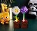 Minecraft Daisy and Allium Flower Pot Mood Lights, Set of 2 | Nightstand Table Lamp with LED Light for Bedroom, Desk, Living Room | Home Decor Room Essentials | Video Game Gifts and Collectibles