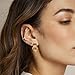 NIXMAX Chunky Small Knot Earrings Gold Silver Geometric Earrings for Women Dainty Real Gold Plated Dangle Drop Hypoallergenic and Lightweight Fashion Trendy Jewelry Gifts (Double)