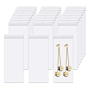 Transparente Schmuckbeutel mit Reißverschluss, 300 Stück