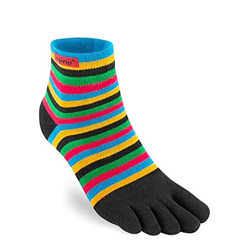 Injinji Sport Original Weight Mini croûte Noir Rainbow Cover