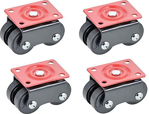 NXG 4 Wheel Movable Caster Black 4PC.