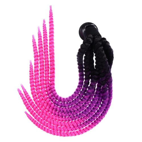 Trenza para casco de moto con ventosa reutilizable ULTECHNOVO de fibra resistente negra